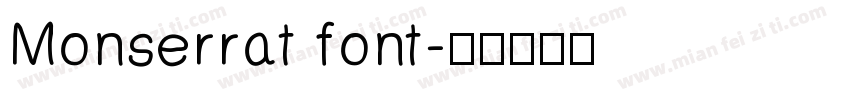 Monserrat font字体转换